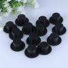 imageToyvian 50pcs Plastic Top Hats Black Handcraft Mini Top Hat for Snowman Christmas Party Decorative Crafts DIY Supplies Size LBlack