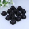 imageToyvian 50pcs Plastic Top Hats Black Handcraft Mini Top Hat for Snowman Christmas Party Decorative Crafts DIY Supplies Size LBlack