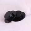 imageToyvian 50pcs Plastic Top Hats Black Handcraft Mini Top Hat for Snowman Christmas Party Decorative Crafts DIY Supplies Size LBlack