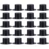 imageToyvian 50pcs Plastic Top Hats Black Handcraft Mini Top Hat for Snowman Christmas Party Decorative Crafts DIY Supplies Size LBlack