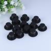 imageToyvian 50pcs Plastic Top Hats Black Handcraft Mini Top Hat for Snowman Christmas Party Decorative Crafts DIY Supplies Size LBlack