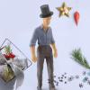 imageToyvian 50pcs Plastic Top Hats Black Handcraft Mini Top Hat for Snowman Christmas Party Decorative Crafts DIY Supplies Size LBlack