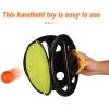 imageToyvian Ball and Catch Game Childrens Hand Catching Ball Racket Outdoor Beach Toys for Kids Racket Throwing Ball Table Tennis Hand Clip 1 Set 2pcs Racket 4pcs Balls Yellow