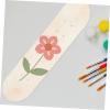 imageToyvian Beginner Kid Skateboard HandPainted Skateboard Painting Skateboard Unfinished Skateboard Decks Skateboard for DIY 7 Ply Skate Deck DIY Longboard Deck Wooden Graffiti Child