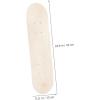 imageToyvian Beginner Kid Skateboard HandPainted Skateboard Painting Skateboard Unfinished Skateboard Decks Skateboard for DIY 7 Ply Skate Deck DIY Longboard Deck Wooden Graffiti Child