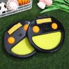 imageToyvian Catch Ball Game Outdoor Pop and Catch Ball Game Kids Outdoor Play Toys  Toss and Catch Ball Set Yard Games  2 Launchers and 4 Balls Yellow
