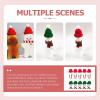 imageToyvian Christmas Mini Hat Santa Scarf Home Decoration Nativity Decor Tiny Santa Hats Xmas Lollipop Hat Doll Santa Costume Mini Hats for Crafts Miniature Christmas Scarf Snowman Hat 20pcs