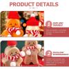 imageToyvian Christmas Mini Hat Santa Scarf Home Decoration Nativity Decor Tiny Santa Hats Xmas Lollipop Hat Doll Santa Costume Mini Hats for Crafts Miniature Christmas Scarf Snowman Hat 20pcs