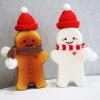 imageToyvian Christmas Mini Hat Santa Scarf Home Decoration Nativity Decor Tiny Santa Hats Xmas Lollipop Hat Doll Santa Costume Mini Hats for Crafts Miniature Christmas Scarf Snowman Hat 20pcs
