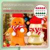 imageToyvian Christmas Mini Hat Santa Scarf Home Decoration Nativity Decor Tiny Santa Hats Xmas Lollipop Hat Doll Santa Costume Mini Hats for Crafts Miniature Christmas Scarf Snowman Hat 20pcs