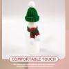 imageToyvian Christmas Mini Hat Santa Scarf Home Decoration Nativity Decor Tiny Santa Hats Xmas Lollipop Hat Doll Santa Costume Mini Hats for Crafts Miniature Christmas Scarf Snowman Hat 20pcs