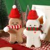 imageToyvian Christmas Mini Hat Santa Scarf Home Decoration Nativity Decor Tiny Santa Hats Xmas Lollipop Hat Doll Santa Costume Mini Hats for Crafts Miniature Christmas Scarf Snowman Hat 20pcs