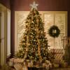 imageToyvian Christmas Tree Topper StarChristmas Decorations Lighted Wire Xmas Tree Star for Christmas Tree Ornament 12 Inch Silver