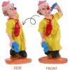 imageToyvian Clown Dolls Circus Figurine Mini Statues Resin Toy Model Ornament Table for Kids Stakes Yard Garden Decor 4 Random Style