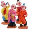 imageToyvian Clown Dolls Circus Figurine Mini Statues Resin Toy Model Ornament Table for Kids Stakes Yard Garden Decor 4 Random Style
