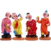 imageToyvian Clown Dolls Circus Figurine Mini Statues Resin Toy Model Ornament Table for Kids Stakes Yard Garden Decor 4 Random Style