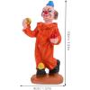 imageToyvian Clown Dolls Circus Figurine Mini Statues Resin Toy Model Ornament Table for Kids Stakes Yard Garden Decor 4 Random Style