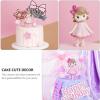 imageToyvian Mini Girl Figures Cute Toys Cupcake Topper DIY Cake Decoration Mini Doll Girl Toys Car Decor Christmas Decorations