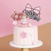 imageToyvian Mini Girl Figures Cute Toys Cupcake Topper DIY Cake Decoration Mini Doll Girl Toys Car Decor Christmas Decorations