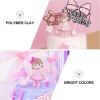 imageToyvian Mini Girl Figures Cute Toys Cupcake Topper DIY Cake Decoration Mini Doll Girl Toys Car Decor Christmas Decorations