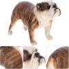 imageToyvian Realistic Bulldog Figurines  Lifelike Detailed Plastic Dog Model Mini Puppy Statue for Home Decor