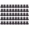 imageToyvian 50pcs Plastic Top Hats Black Handcraft Mini Top Hat for Snowman Christmas Party Decorative Crafts DIY Supplies Size LBlack