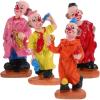 imageToyvian Clown Dolls Circus Figurine Mini Statues Resin Toy Model Ornament Table for Kids Stakes Yard Garden Decor 4 Random Style
