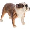 imageToyvian Realistic Bulldog Figurines  Lifelike Detailed Plastic Dog Model Mini Puppy Statue for Home Decor