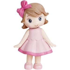 imageToyvian Mini Girl Figures Cute Toys Cupcake Topper DIY Cake Decoration Mini Doll Girl Toys Car Decor Christmas Decorations