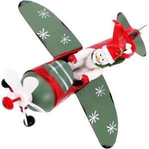 imageToyvian Nordic Christmas Iron Aircraft Ornament Christmas Themed Ornaments Xmas Pendants Xmas Tree Pendants Xmas Tree Hanging Decors Party Hanging Decor Xmas Tree Ornament Xmas Decoration