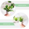 imageToyvian 7 Pcs Mini Plant Model Mini Succulent Plants Mini Plants Artificial Succulent Farmhouse Desktop Ornaments Small Artificial Succulent Plants Dollhouse Potted Flower Mini Decoration