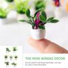 imageToyvian 7 Pcs Mini Plant Model Mini Succulent Plants Mini Plants Artificial Succulent Farmhouse Desktop Ornaments Small Artificial Succulent Plants Dollhouse Potted Flower Mini Decoration