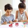imageJumping Teeth Kids Clockwork Toys Kids Wind up Party Decoration Wind up Plastic Infant Walking Teeth Children Toys for Tooth Red Clockwork for Children