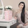 imageMini Drawers Organizer Transparent Desktop Storage Box Makeup Small Storage Drawers Containers Cosmetic Holder Vanity Desk Bathroom Countertop
