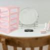 imageMini Drawers Organizer Transparent Desktop Storage Box Makeup Small Storage Drawers Containers Cosmetic Holder Vanity Desk Bathroom Countertop