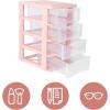 imageMini Drawers Organizer Transparent Desktop Storage Box Makeup Small Storage Drawers Containers Cosmetic Holder Vanity Desk Bathroom Countertop