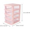 imageMini Drawers Organizer Transparent Desktop Storage Box Makeup Small Storage Drawers Containers Cosmetic Holder Vanity Desk Bathroom Countertop