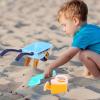 imageToyvian 1 Set 6 Pcs Beach Sand Toys Beach Toy Trolley Car Small Shovel Playthings Cute Sand Toys Beach Sand Playing Toys Outdoor Play Toys for Toddlers 13Blue