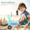 imageToyvian 1 Set 6 Pcs Beach Sand Toys Beach Toy Trolley Car Small Shovel Playthings Cute Sand Toys Beach Sand Playing Toys Outdoor Play Toys for Toddlers 13Blue