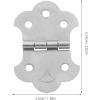 imageToyvian 1 Set Box Hinge Tailpiece with Screws Gate Hinges Heavy Duty Accessories Metal Tailpiece Mini Butterfly Hinges Guitar Case Hinges Guitar Hinge Brass Fittings Box Shape ComponentSilver