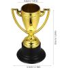 imageToyvian 10pcs Mini Trophies Plastic Golden Mini Award Trophy Reward Cups Decor Gift Awards Trophy with Black BaseGolden