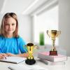 imageToyvian 10pcs Mini Trophies Plastic Golden Mini Award Trophy Reward Cups Decor Gift Awards Trophy with Black BaseGolden