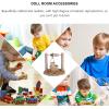 imageToyvian 1pc Doll House Well Micro Figurines Micro Garden Ornament Dollhouse Accessories DIY Ornaments Micro Ornaments Fairy Figurines Doll House Statue Accessory Natural Garden Mini Wooden