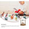 imageToyvian 1pc Doll House Well Micro Figurines Micro Garden Ornament Dollhouse Accessories DIY Ornaments Micro Ornaments Fairy Figurines Doll House Statue Accessory Natural Garden Mini Wooden