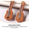 imageToyvian 20pcs Violin Model Mini Guitar Ornament Miniature Decoration Electric Guitar Model Miniature Violin Desk Topper Desktop Decor Decorative Mini Violin Small Guitar Resin Photo Child