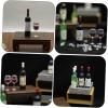 imageToyvian 32 Pcs Doll House Wine Miniature Toys Wine Bottle Model 1 24 Scale Dollhouse Furniture Miniatures Mini Wine Bottles for Favors Mini Furniture Mini Houses Small House Baby Plastic