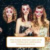 imageToyvian Cat Mask Mask  30pcs White Cat Masks Blank Animal Dress Up Masks Diy White Paper Mask Unpainted Fox Wolf Mask for Party Masquerade Costume
