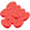 imageToyvian Fake Food Artificial Tomato 10pcs Simulation Cherry Tomatoes Slices Models  Lifelike Half Tomato Vegetable Ornament for Artificial Meat Food Dish Decor39X28X17CM