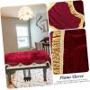 imageToyvian Piano Cover for Upright Pianos Protective Cloth Fits Standard Size Pianos Ideal for Keyboard StandRed