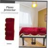 imageToyvian Piano Cover for Upright Pianos Protective Cloth Fits Standard Size Pianos Ideal for Keyboard StandRed